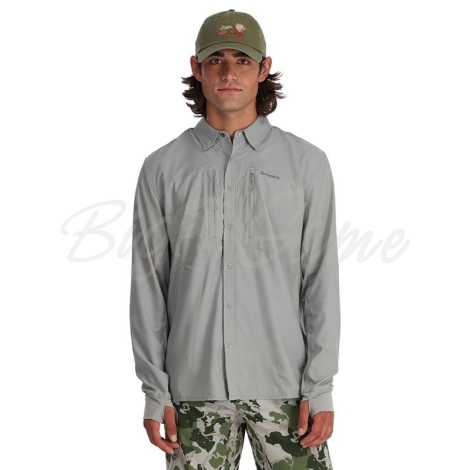 Рубашка SIMMS Intruder BiComp Fishing Shirt цвет Cinder фото 4
