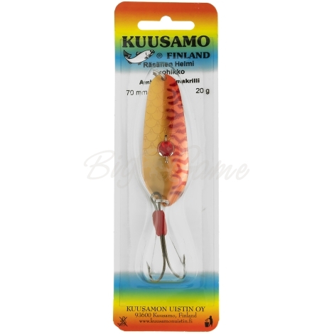 Блесна колеблющаяся KUUSAMO Rasanen 70/20 (бусинка, незацепляйка) код цв. FYe/FR-C фото 3