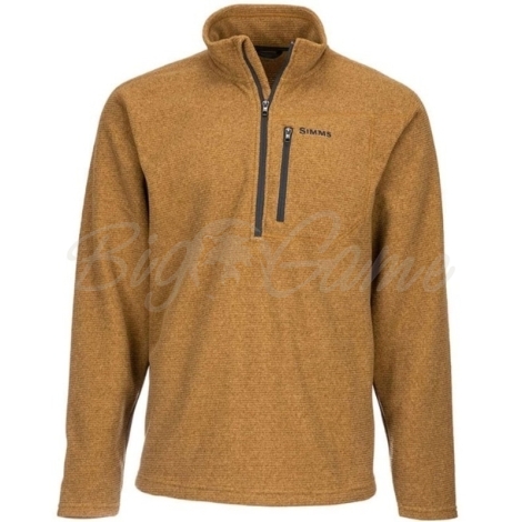 Пуловер SIMMS Rivershed Sweater Quarter Zip '20 цвет Dark Bronze фото 1