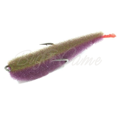 Поролоновая рыбка LEX Zander Fish 5,5 PLB (фиолетовое тело / салатовая спина / красный хвост) фото 1