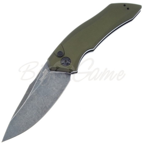 Нож складной KERSHAW Launch 1 Сталь CPM 154 рукоять Алюминий цв. Olive фото 1