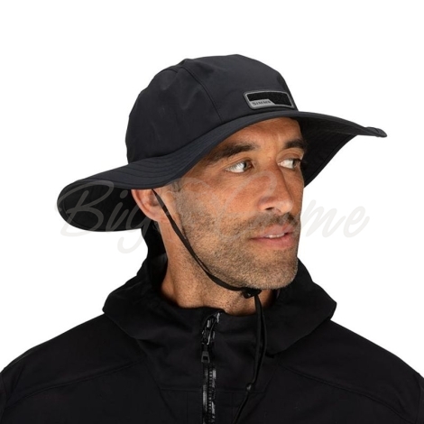 Шляпа SIMMS Gore-Tex Guide Sombrero цвет Black фото 3