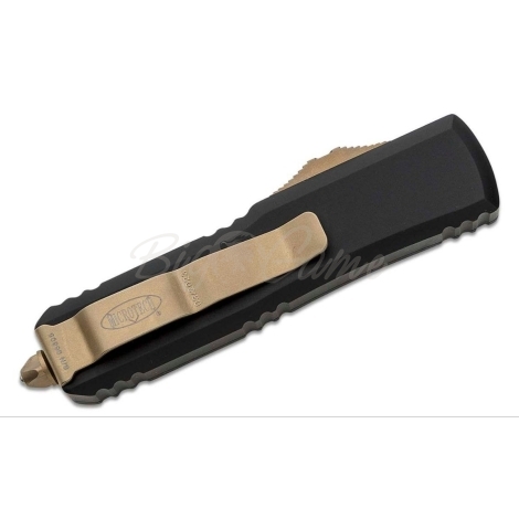 Нож автоматический MICROTECH UTX-85 S/E сталь M390, рукоять алюминий цв. Черный фото 3