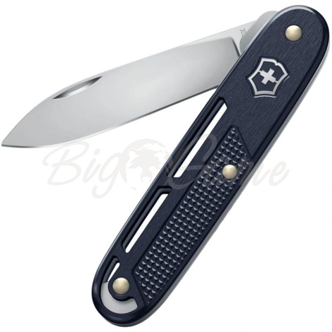 Нож складной полуавтоматический VICTORINOX Onefold Alox 0.8006.22 Нержавеющая сталь рукоять Алюминий цв. Синий фото 1