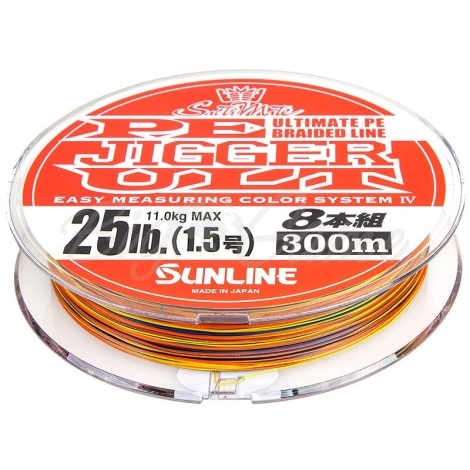 Плетенка SUNLINE SaltiMate PE Jigger ULT 8 Braid многоцветная 300 м #1,5 фото 2