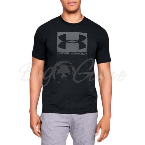 Футболка UNDER ARMOUR Boxed Sportstyle Graphic Charged Cotton SS цвет черный фото 1