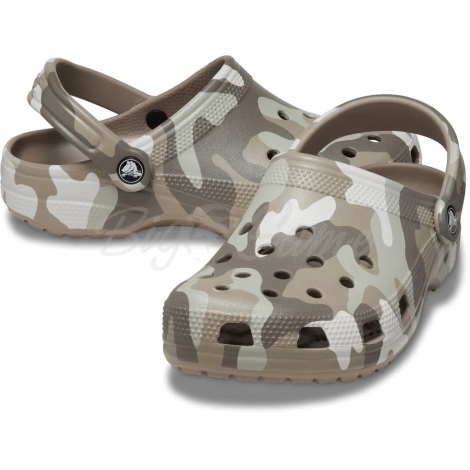 Сабо CROCS Classic Printed Camo Clog цвет Коричневый камуфляж фото 2