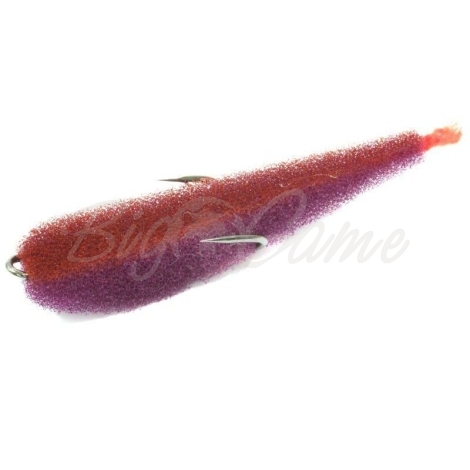 Поролоновая рыбка LEX Zander Fish 7 POB (фиолетовое тело / оранжевая спина / красный хвост) фото 1