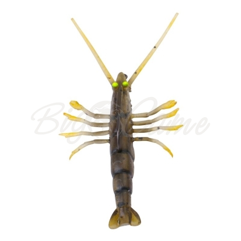 Креветка SAVAGE GEAR TPE Fly Shrimp 5 см цв. 04-Olive Green NL фото 1