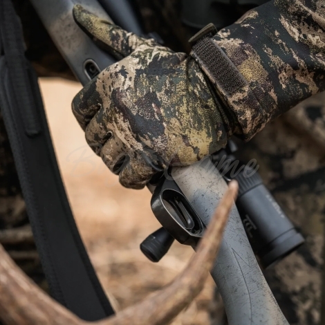 Перчатки SEELAND Grip Camo Gloves цвет InVis MPC green фото 2