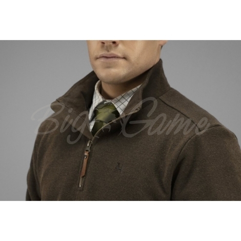 Пуловер HARKILA Retrieve HSP Pullover цвет Dark Warm Olive фото 3