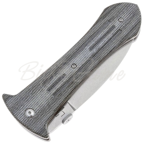 Нож складной полуавтоматический BOKER Smatchet сталь VG-10 рукоять Микарта цв. Серый фото 4