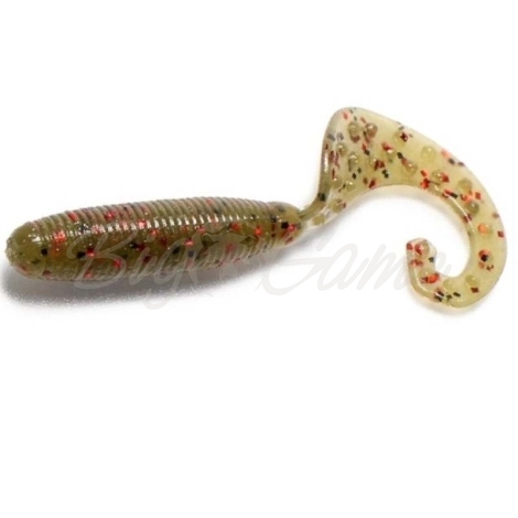 Твистер REINS Fat G-Tail Grub 4" (10 шт.) код цв. 025-Watermelon Red фото 1