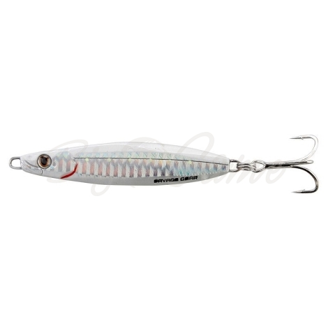 Пилькер SAVAGE GEAR Psycho Sprat 28 г цв. 03s-French Bone Silver фото 1