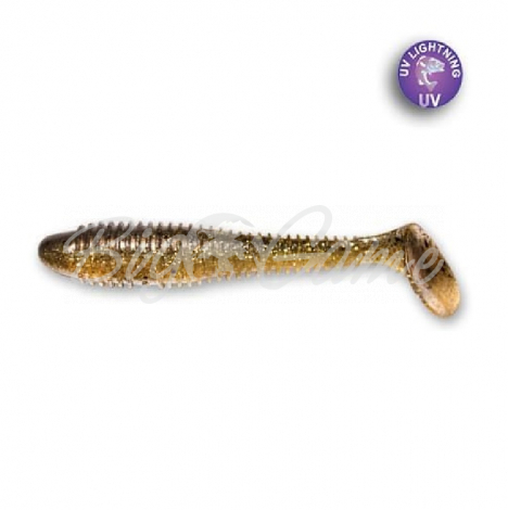 Виброхвост CRAZY FISH Vibro Fat 4" (4 шт.) зап. креветка, код цв. 2d фото 1
