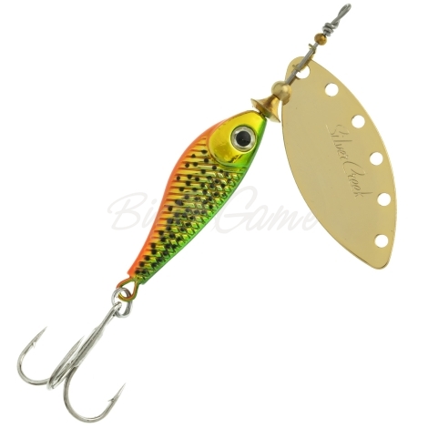 Блесна вращающаяся DAIWA Silver Creek Spinner R 18 г цв. Holo Green фото 2