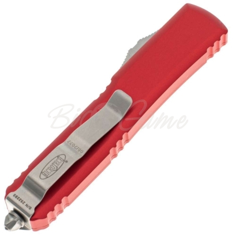 Нож автоматический MICROTECH Ultratech T/E CTS-204P, рукоять алюминий цв. Красный фото 4