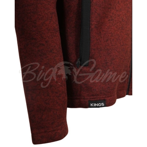 Толстовка KING'S Lifestyle Full-Zip Sweater цвет Heather Brick фото 4