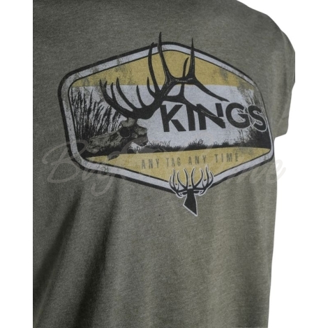 Футболка KING'S Dead Head Tee цвет Heather Military Green фото 3