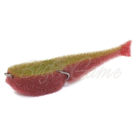 Поролоновая рыбка LEX Classic Fish CD 12 BLB (кирпичное тело / салатовая спина / красный хвост) фото 1