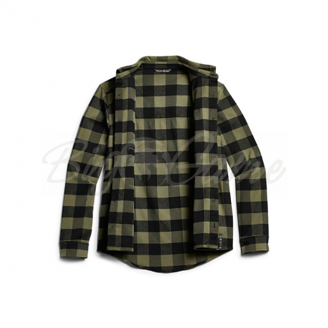 Рубашка SITKA Riser Work Shirt цвет Covert / Black / Plaid фото 8