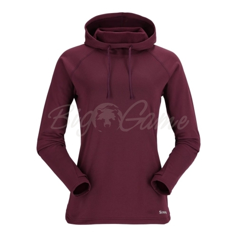 Толстовка SIMMS Women's Heavyweight Baselayer Hoody цвет Mulberry фото 1