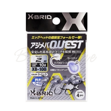 Джиг-Головка MORIGEN XB-100 № 10 1 г (4 шт.) фото 1