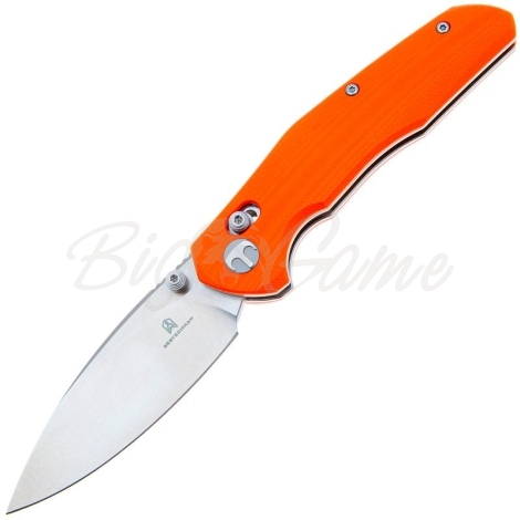 Нож складной BESTECH Ronan 14C28N рукоять стеклотекстолит G10 цв. Оранжевый / Черный фото 1