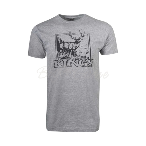 Футболка KING'S Muley Box Tee цвет Heather Light Grey фото 1