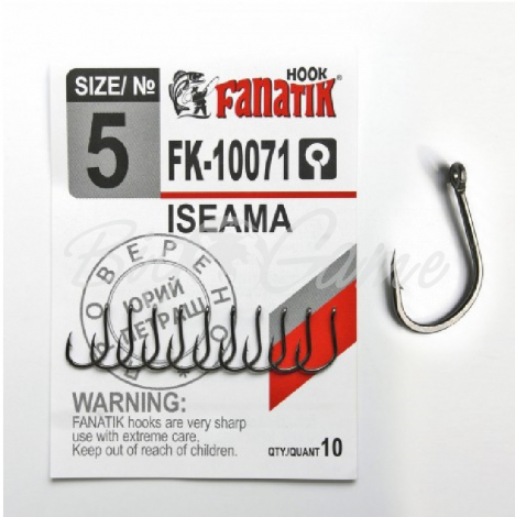 Крючок одинарный FANATIK FK-10071 Iseama № 5 (10 шт.) фото 1
