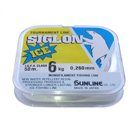 Леска SUNLINE Siglon V Ice Fishing 50 м цв. прозрачный № 2 фото 1