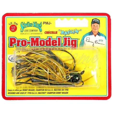 Бактейл STRIKE KING Pro-Model Jig 14 г (1/2 oz) цв. texas craw фото 1