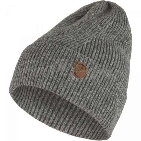 Шапка FJALLRAVEN Directional Rib Beanie цвет Grey фото 5