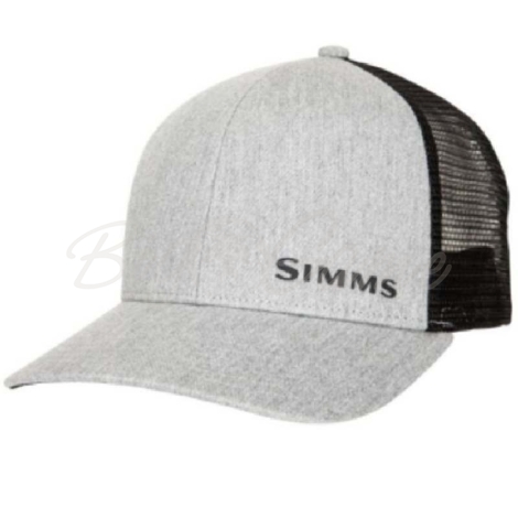 Кепка SIMMS ID Trucker цвет Heather Grey фото 1