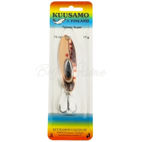 Блесна колеблющаяся KUUSAMO Taimen SUPER 75/17 код цв. C-R фото 2