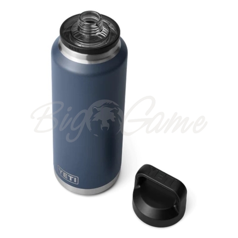 Термос YETI Rambler Bottle Chug Cap 1400 цвет Navy фото 3