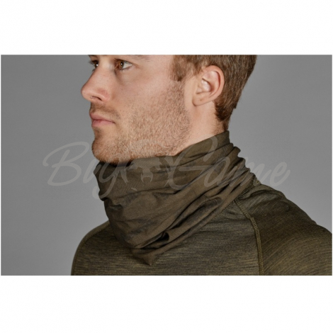 Повязка SEELAND Neck gaiter 2-pack цв. Pine green / InVis orange blaze фото 2