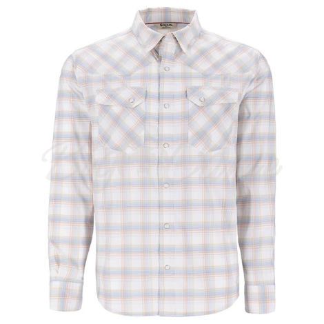 Рубашка SIMMS Brackett LS Shirt цвет White Plaid фото 1