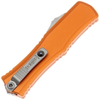 Нож складной автоматический MICROTECH Hera 2 Mini Recurve S/E сталь M390MK рукоять Алюминий цв. Оранжевый превью 3