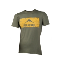 Футболка SKRE Distressed Logo T-Shirt цвет Хаки