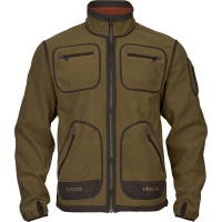 Толстовка HARKILA Kamko Fleece цвет Dark olive / Arabian spice