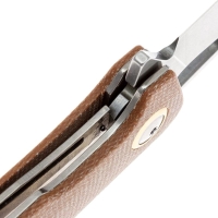 Нож складной полуавтоматический BOKER Toxicofera сталь 440А рукоять Микарта цв. Коричневый превью 4