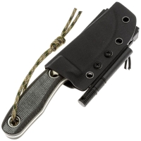 Нож с фиксированным клинком FOX KNIVES Viator сталь D2 рукоять Микарта цв. Черный превью 4