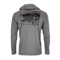 Термокофта SIMMS Tech Hoody - Artist Series цвет Walleye/Steel