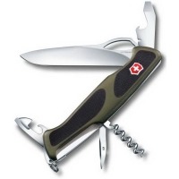 Нож VICTORINOX RangerGrip 61 130мм 11 функций цв. Зеленый / черный превью 1