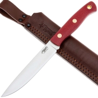 Нож ЮЖНЫЙ КРЕСТ Slender S Сталь VG10 рукоять Микарта красная/насечка превью 4