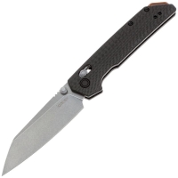 Нож складной полуавтоматический KERSHAW Iridium Reverse Tanto сталь M390 рукоять Карбон цв. Черный