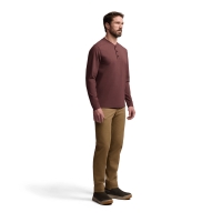 Лонгслив SITKA Foothills LS Henley цвет Cherry Wood превью 3