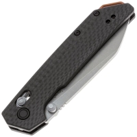 Нож складной полуавтоматический KERSHAW Iridium Reverse Tanto сталь M390 рукоять Карбон цв. Черный превью 3