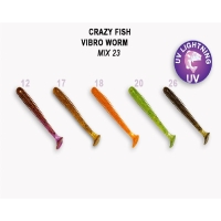 Виброхвост CRAZY FISH Vibro Worm 3